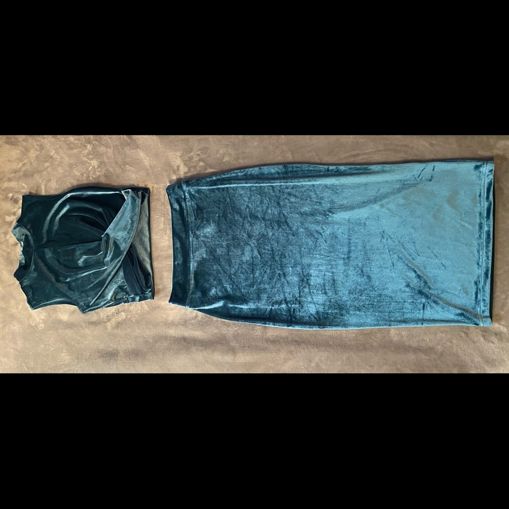 Akira Suede 2 Piece Set